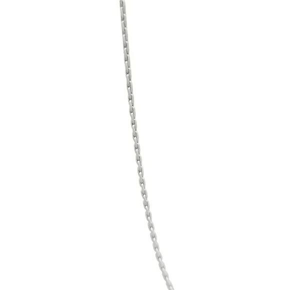 Monet Dainty White Enamel Gold Tone Chain Link Necklace Vintage 24.5" - Picture 2 of 4